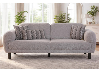 Modernes Graues Polstersofa Exklusive Stoffsofas Wohnzimmer Möbel