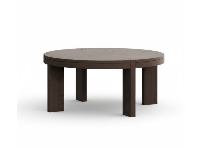Moderner Couchtisch Rund Holztisch Wohnzimmer Tisch Design