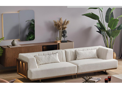 Modernes 4-Sitzer Sofa Designer Couch Wohnzimmer Polstersofa