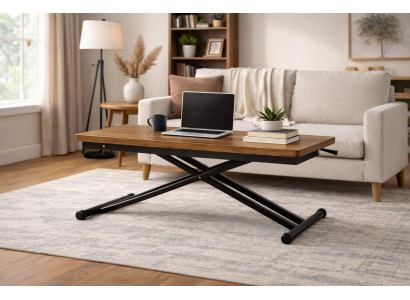 Couchtisch Stil modern Farbe schwarz kompakt quadratisch Wohnzimmer