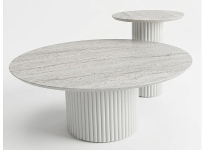 Wohnzimmer Set mit Couchtisch und Beistelltisch im modernen Design