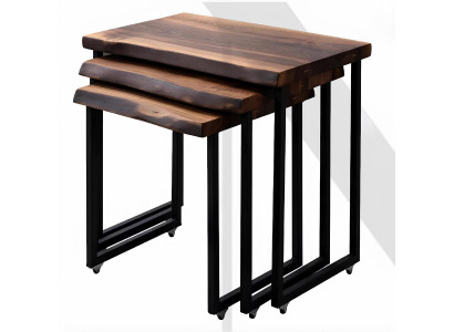 Satztische Stil modern Farbe braun neu bequem quadratisch praktisch