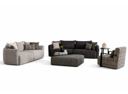 Moderner Sofagarnitur 4+3+1 Sitzer  Luxusmöbel Wohnzimmer Couchtisch