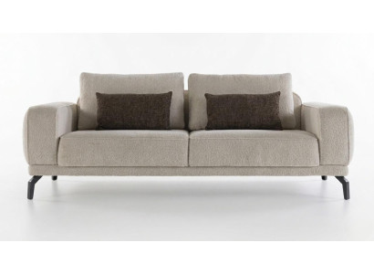 3 Sitzer Sofa Stil modern Farbe beige neu weich bequem Wohnzimmer