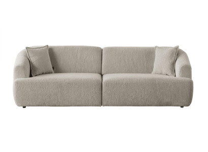 3 Sitzer Sofa Stil modern Farbe beige bequem geräumig Wohnzimmer weich