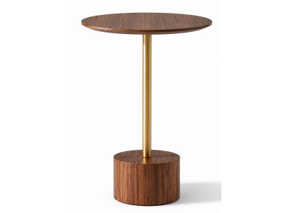 Beistelltisch Stil modern Farbe braun bequem Wohnzimmer rund praktisch
