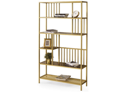 Regal Gold Bibliothek Wohnzimmer Aufbewahrung Büro Stilvoll Komfort