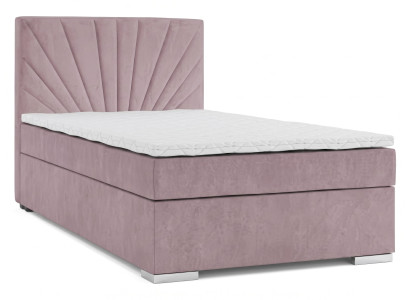Rosa Bett 90 x 200 Boxspringbett Einzelbett Jugendbett Schlafzimmermöbel