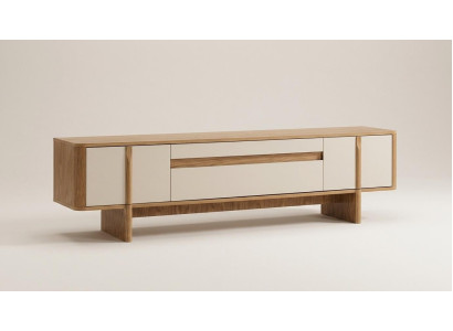 Wohnwand Schrank Sideboard braun bequem praktisch Wohnzimmer neu