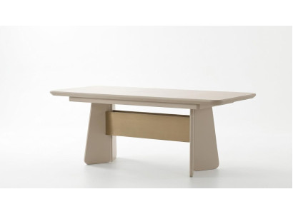 Tisch Stil modern Farbe weiß Wohnzimmer bequem rechteckig ausklappbar