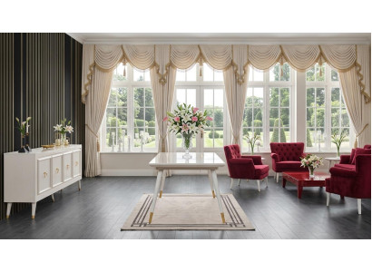 Tisch Konsole Wohnzimmer Stil modern Farbe weiß neu praktisch rechteckig