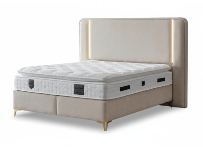 Modernes Bett im eleganten Design für hohen Schlafkomfort.