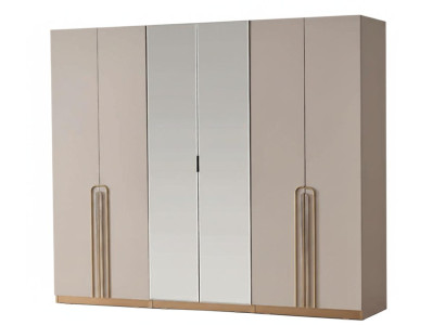 Moderner Kleiderschrank im stilvollen Design mit großzügigem Stauraum.