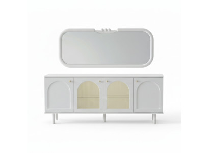 Maße Elegantes Sideboard mit Spiegel im modernen Design