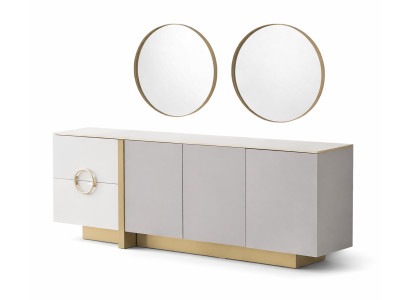 Maße Stilvolles Sideboard mit Spiegel für ein elegantes Wohnambiente