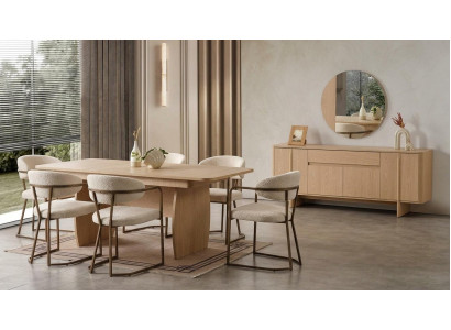 Tisch Konsole Spiegel Wohnzimmer Stil modern beige rechteckig praktisch