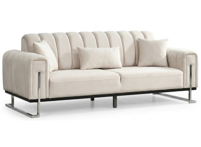 3-Sitzer Sofa Moderner Stil Beigе Luxuriöse Bequem Schick Praktisch