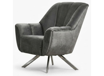 Sessel Moderner Stil Grau Luxuriöse Bequem Stilvoll Minimalistisch