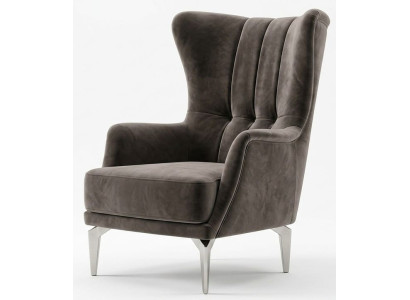Sessel Moderner Stil Grau Gemütlich Bequem Stilvoll Minimalistisch