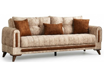 3-Sitzer Sofa Moderner Stil Beigе Luxuriöse Bequem Schick Elegant