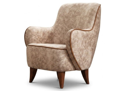 Sessel Moderner Stil Beige Elegant Bequem Stilvoll Minimalistisch