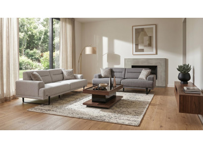 Edles Wohnzimmer-Set mit 2x 3-Sitzer und stilvoller Ausstrahlung