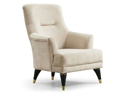 Sessel Moderner Stil Beige Bequem Stilvoll Minimalistisch Elegant