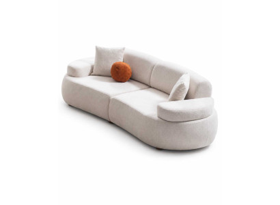 Wohnzimmer Sofa 3 Sitzer Polstersofa Luxuriöses Moderner weicher Polsterung
