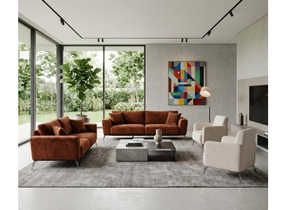 Moderne Couchgarnitur Stilvolle Polstersofas Designer Stoffsessel