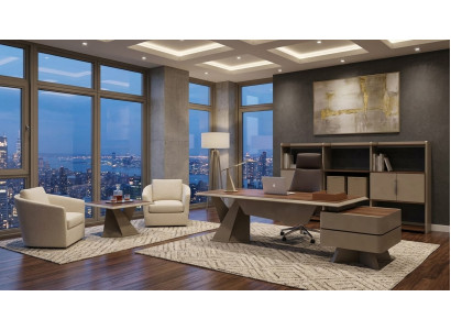 Buro Möbel Set modern Schreibtisch Regal Couchtisch Arbeitsplatz