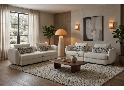 Modernes Couch Set Designer Polstersofas Elegante 3-Sitzer Sofas