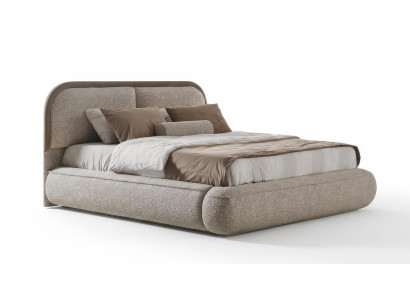 Bett Modern Beige Luxus Design Polsterbett Doppelbett Ehebett Loft