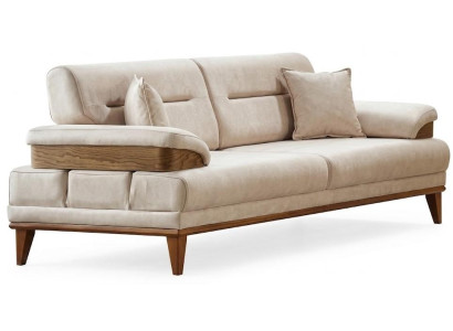 3-Sitzer-Sofa Weiß Modernes Design Minimalistisch Weich Funktional