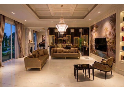 Modernes Wohnzimmer Set Sofas Sessel Couchtisch Zeitloses Design Stil