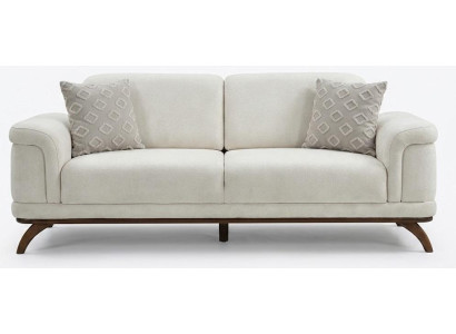 3-Sitzer Sofa Weiß Minimalistisches Design Moderner Stil Gemütlich