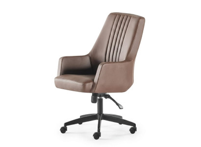 Managerstuhl Braun moderner Stil Designer Wohnzimmer Minimalismus