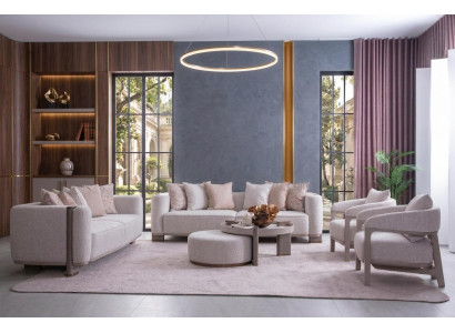 Wohn Set Sofa Sessel Couchtisch Modern Elegant Zeitlos Wohnlich Edles