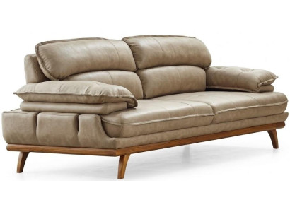 3-Sitzer Sofa Weiß Minimalistisches Design Moderner Stil Gemütlich
