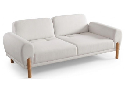 3-Sitzer Sofa Weiß Minimalistisches Design Moderner Stil gemütlich