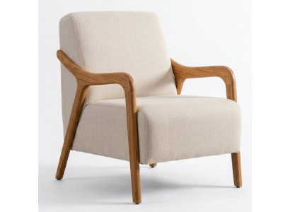 Sessel Weiß Minimalistisches Design Moderner Stil gemütlich Weich