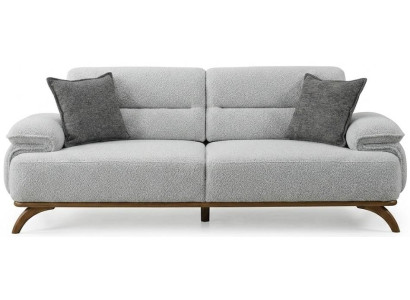 3-Sitzer Sofa Weiß Minimalistisches Design Moderner Stil Gemütlich
