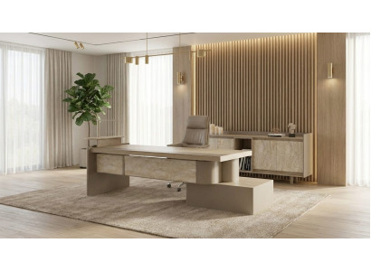 Büro Komplett Set Design Schreibtisch Sideboard Modern Elegant