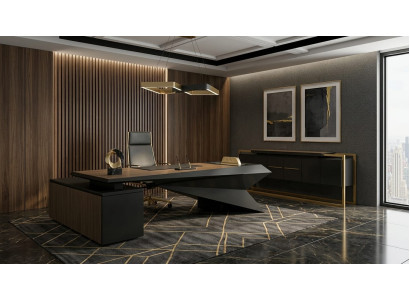 Modernes Büro Set Schreibtisch Sideboard Luxus Design Möbel