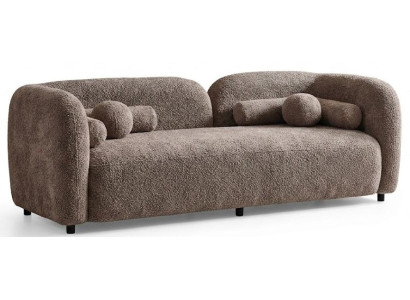 3-Sitzer Sofa Weiß Minimalistisches Design Moderner Stil gemütlich