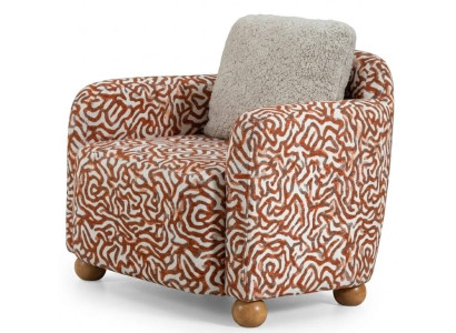 Sessel Weiß minimalistischer Stil Modernes Design Gemütlich Weich