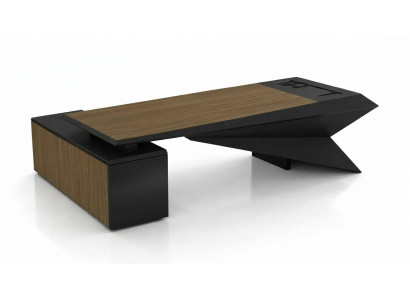 Modern Schreibtisch Braun Design Büro Luxus Executive Tisch