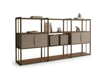 Bücherregal Industrial Design Metall Holz Offenes Regal Modern