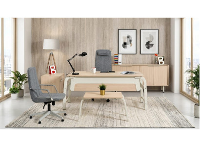 Büromöbel Set Schreibtisch Sideboard Kommode Couchtisch Luxus