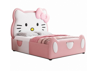 Rosa Hello Kitty-Kinderbett Bett für Mädchen Kinderbetten