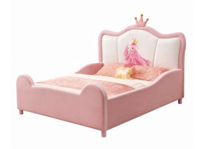 Rosa Kinderbett für Mädchen Prinzessin hochwertig Kinderbetten